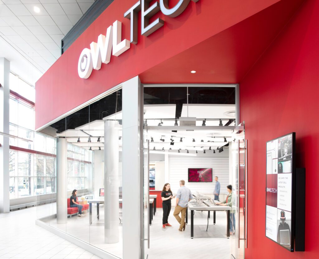 Temple university OWL tech store entrance