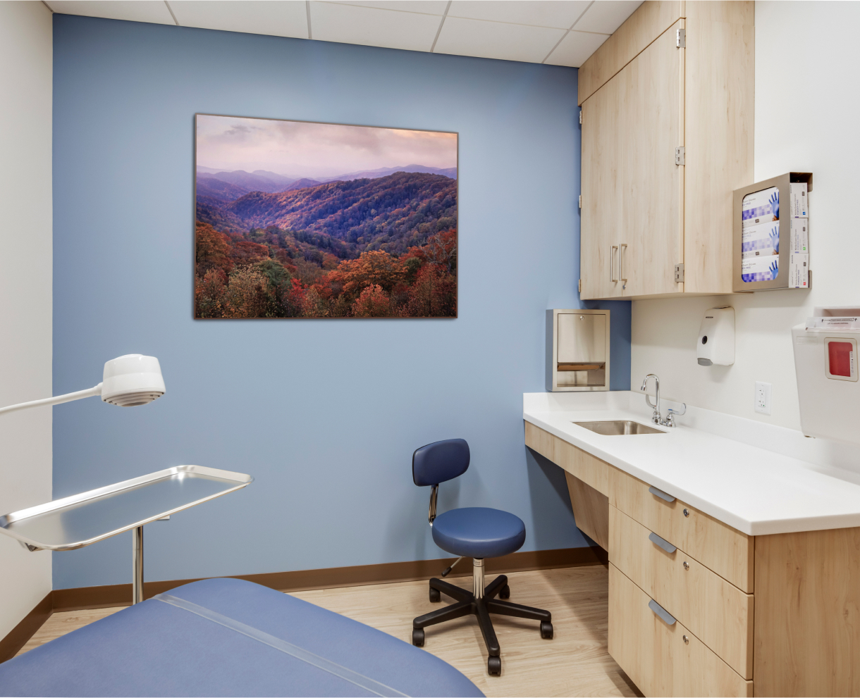 Hopscotch Health exam room with medical equipment