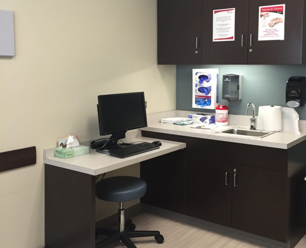 Bariatrics Center Hospital exam room with examination equipment