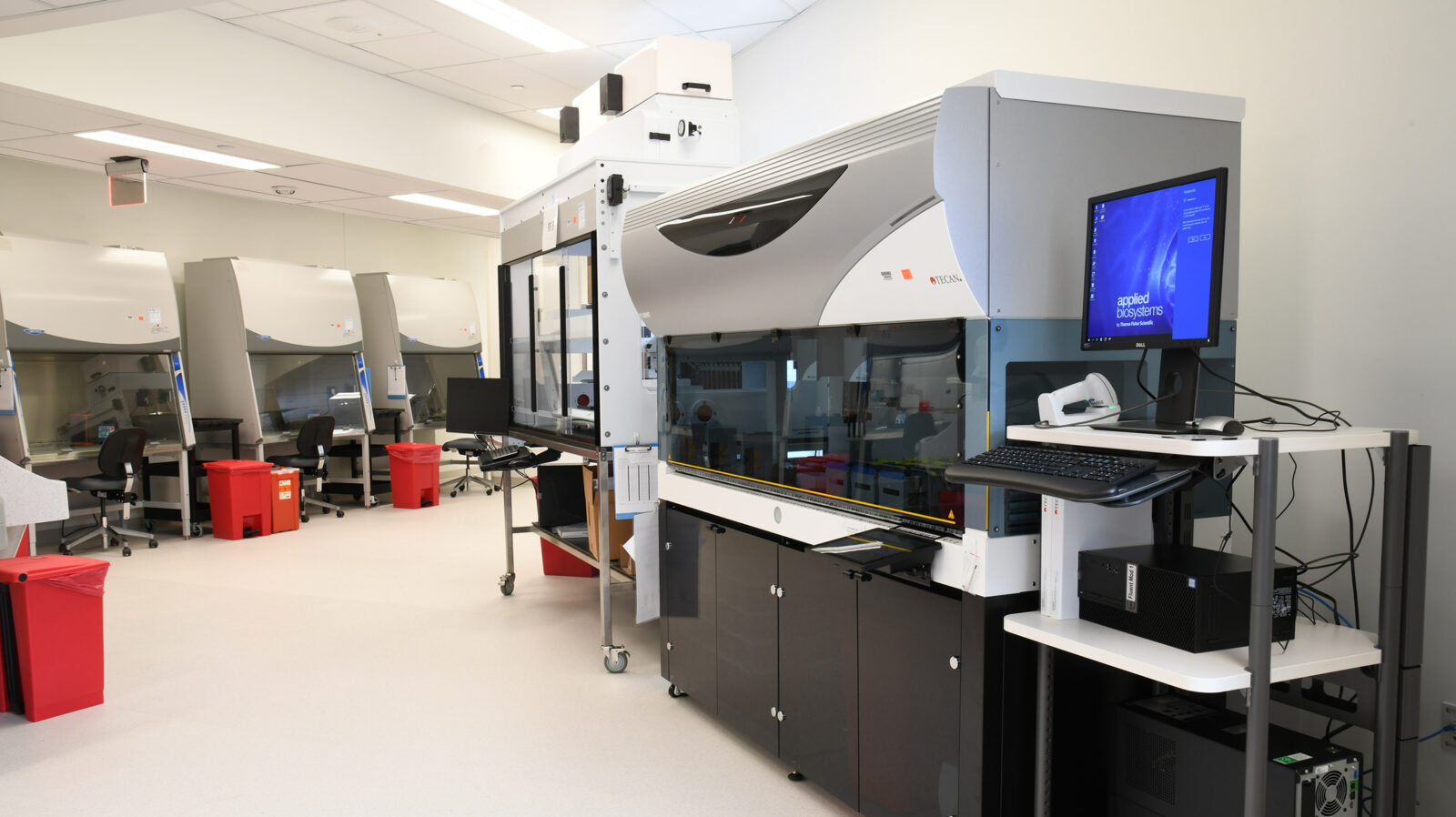 Covid Lab showcasing various specialized equipment